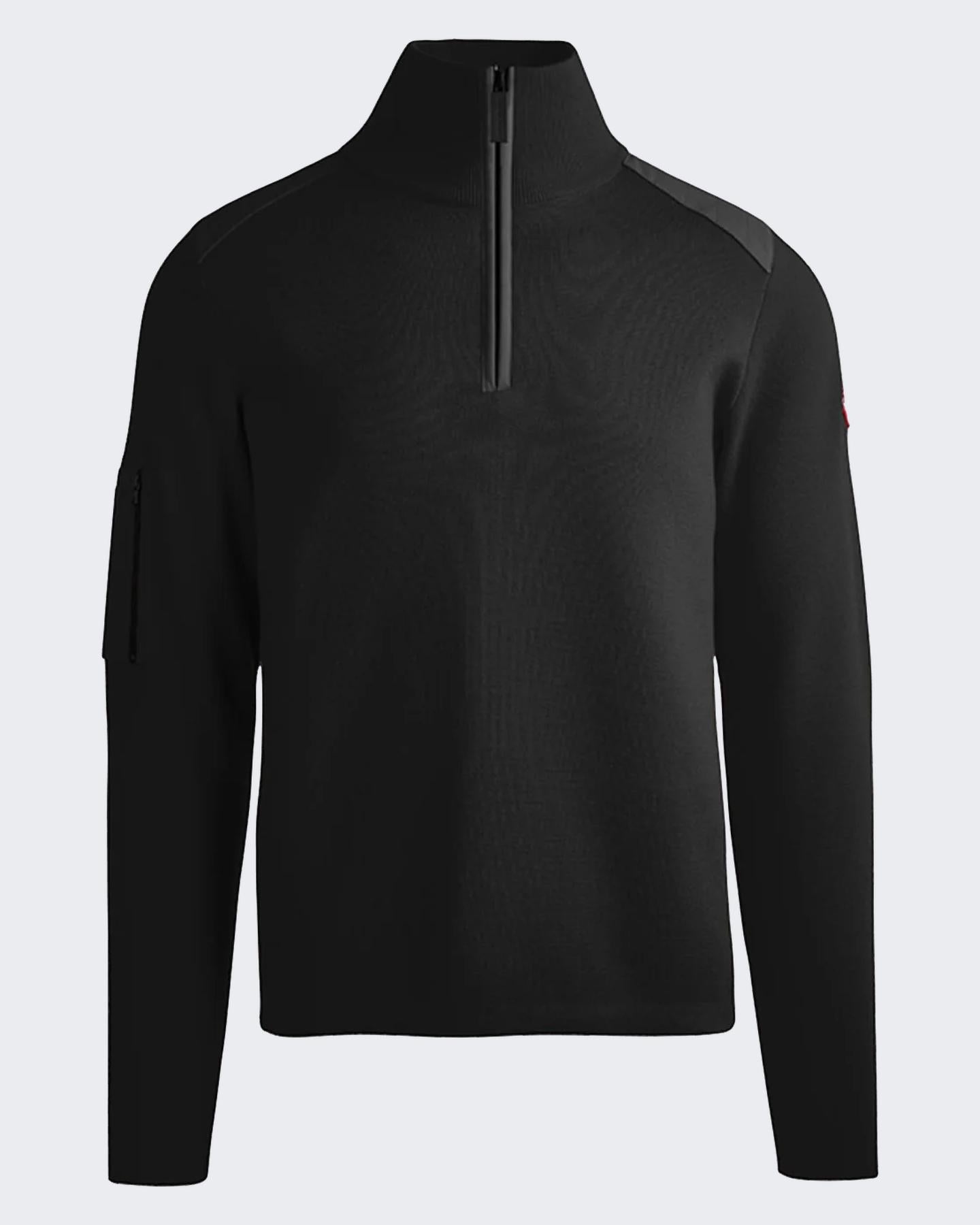 Heren Stormont 1/4 Zip Sweater Zwart