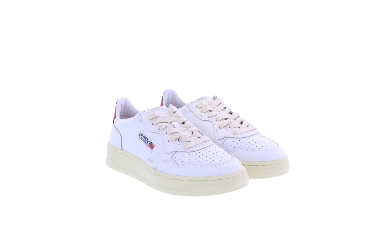 Women Autry 01 Low White/Red