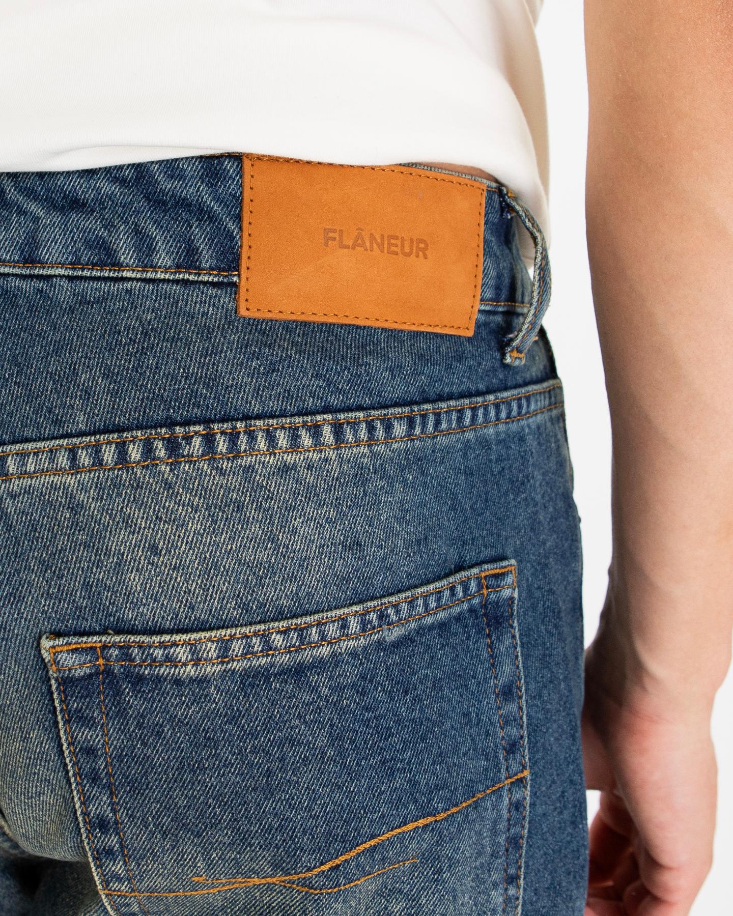 Heren Straight Jeans Blauw