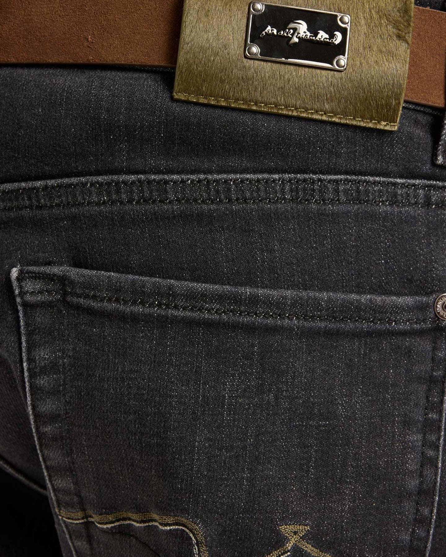 7 For All Mankind Heren Slimmy Soot jeans Zwart - Eleganza.nl