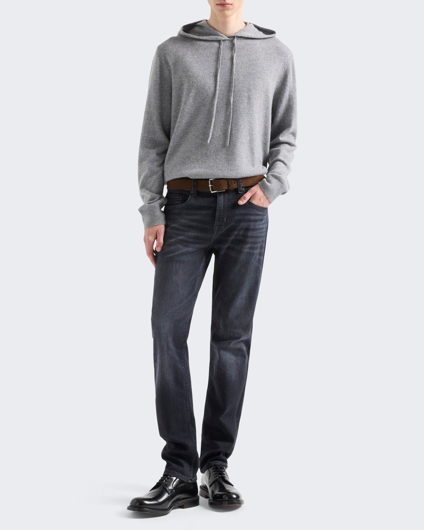 7 For All Mankind Heren Slimmy Soot jeans Zwart - Eleganza.nl
