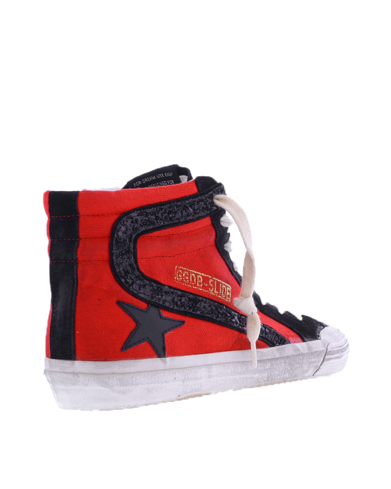 Women Slide sneaker red/black