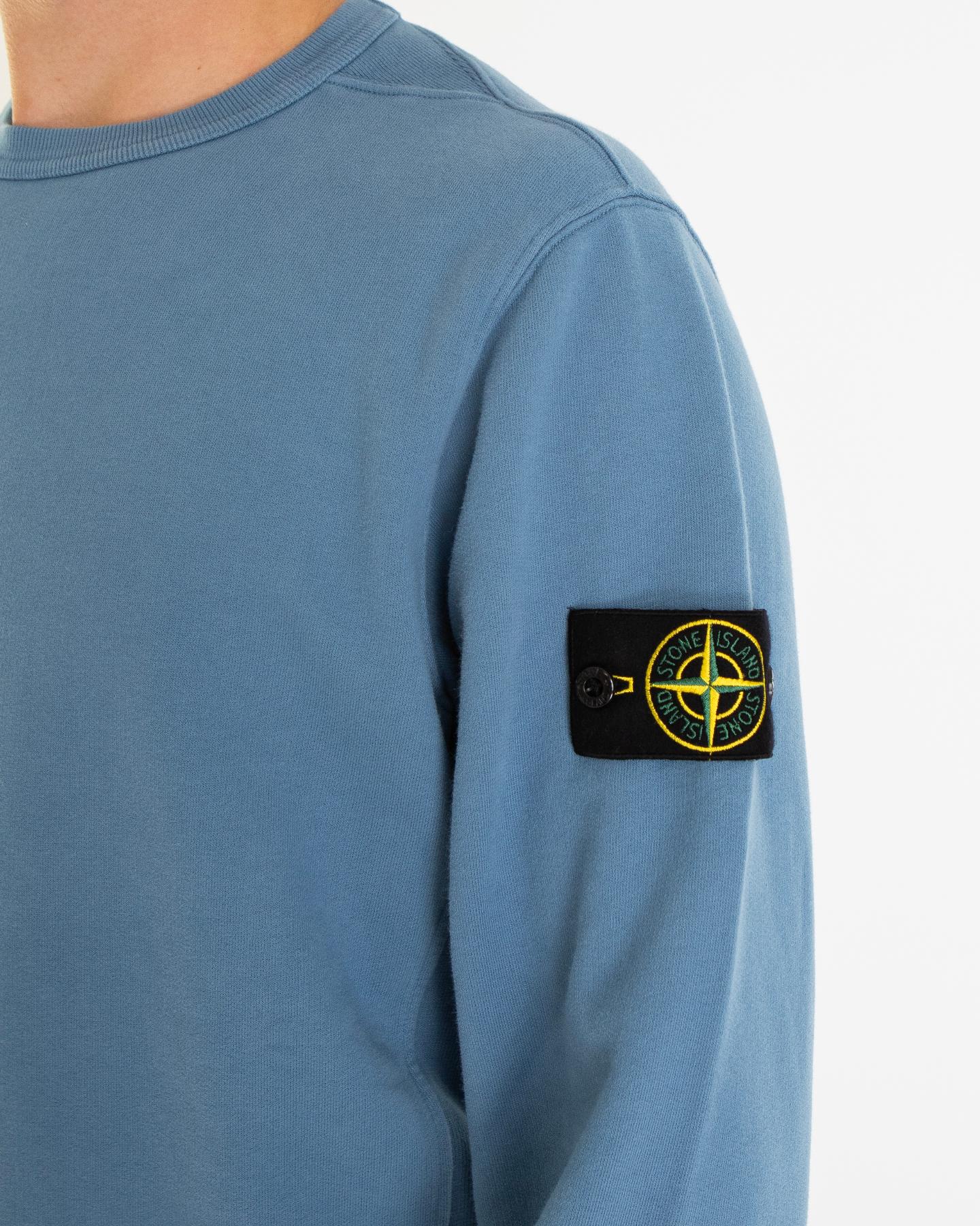Heren Logo-patch Sweater Blauw