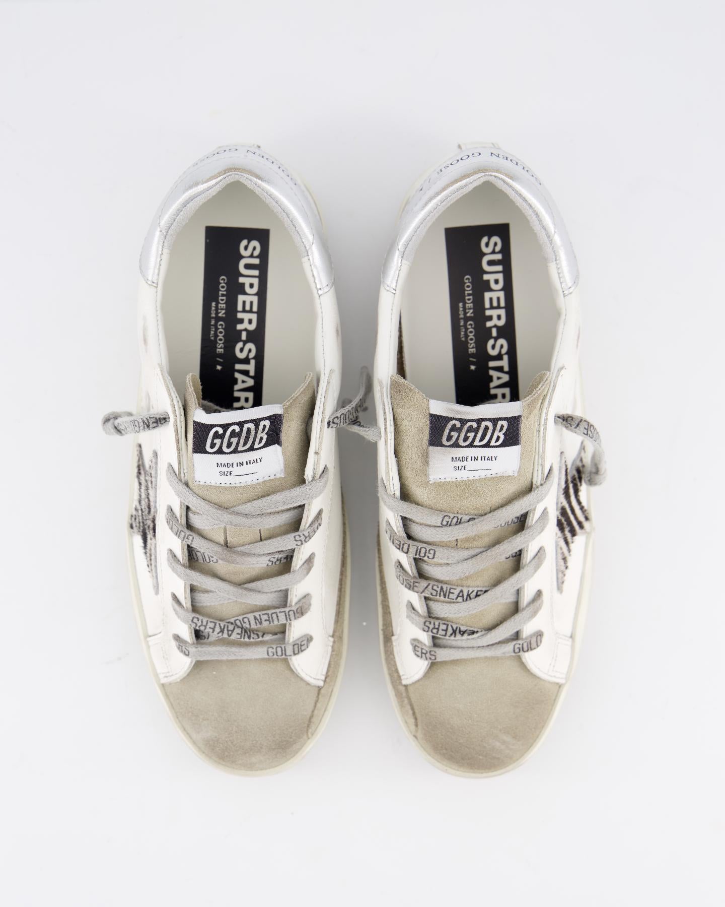 Dames Super-Star Sneaker Wit/Zebra