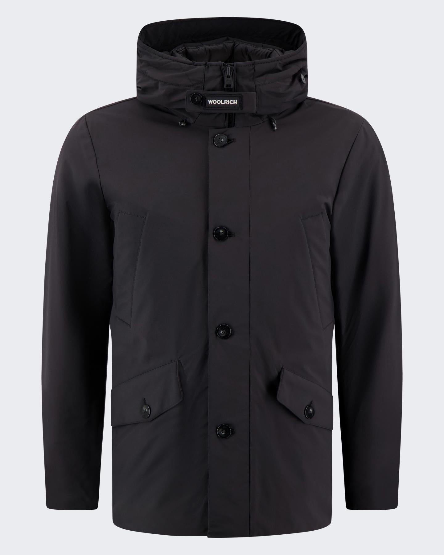 Heren Stretch Arctic Parka Zwart