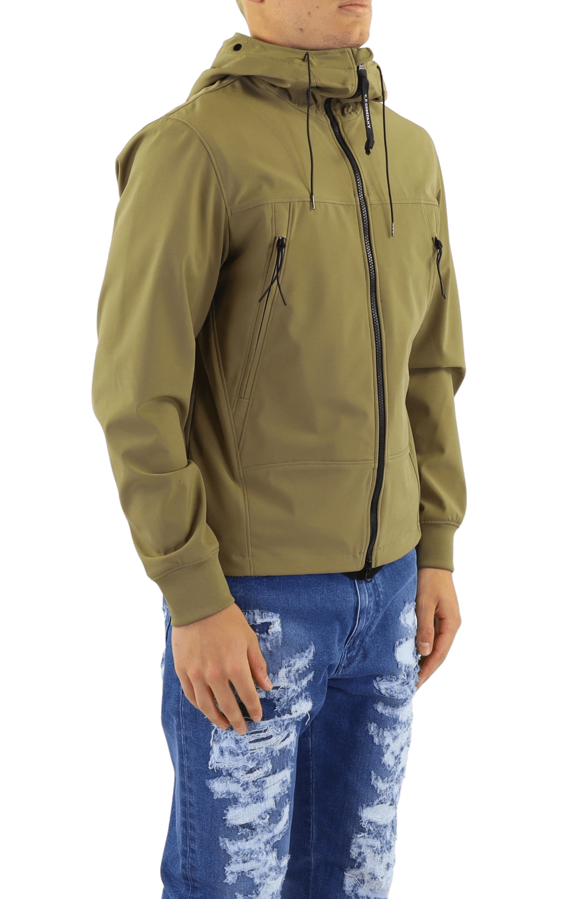 Men Soft Shell Medium Jacket Green