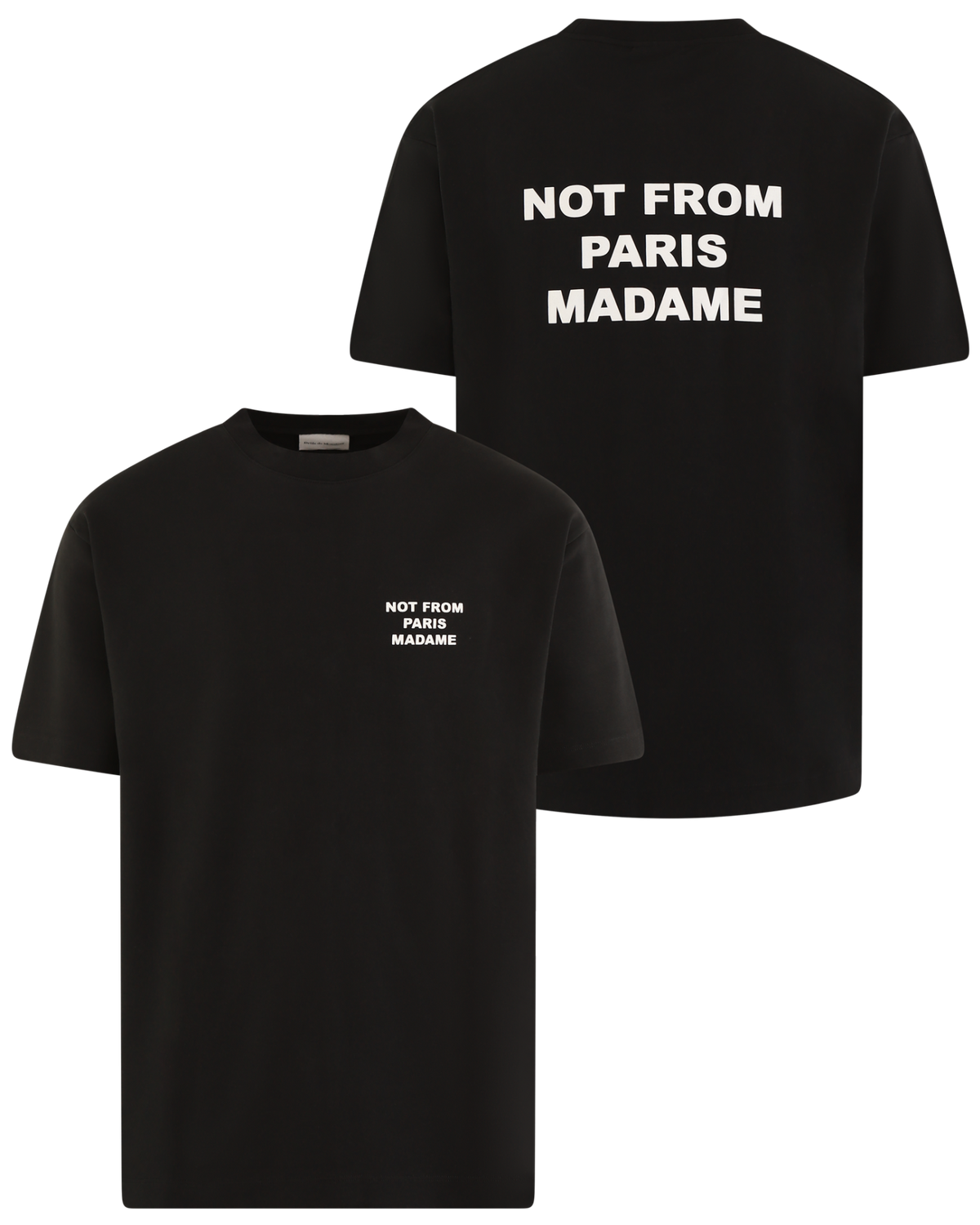 Heren Slogan T-Shirt Zwart