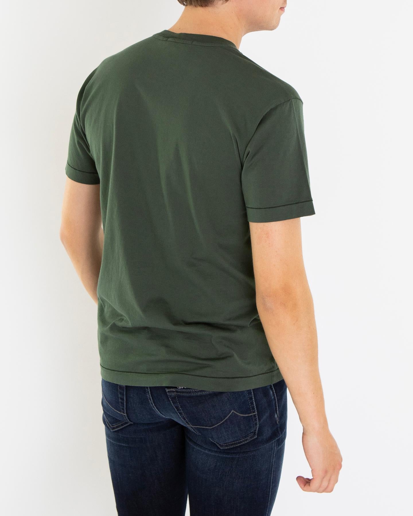 Heren Compasslogo T-Shirt Groen