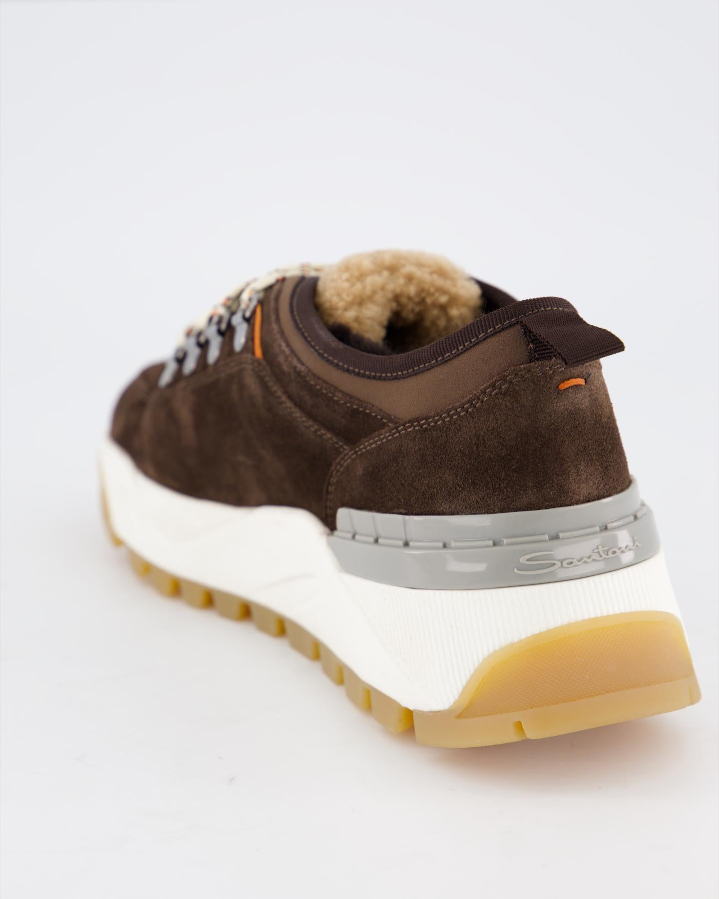 Santoni Dames Innova Trek Sneaker Bruin