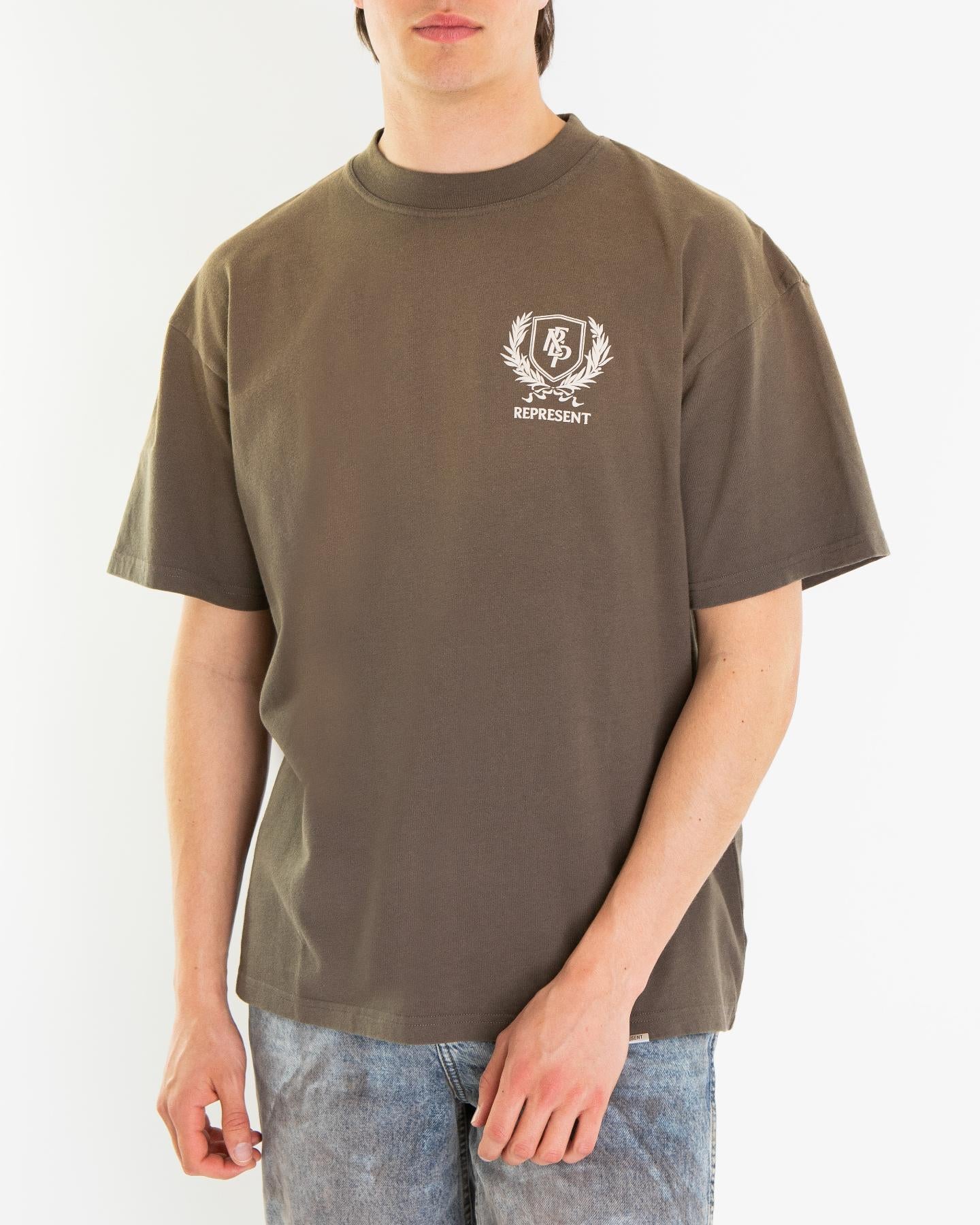 Heren Crest T-Shirt Beige