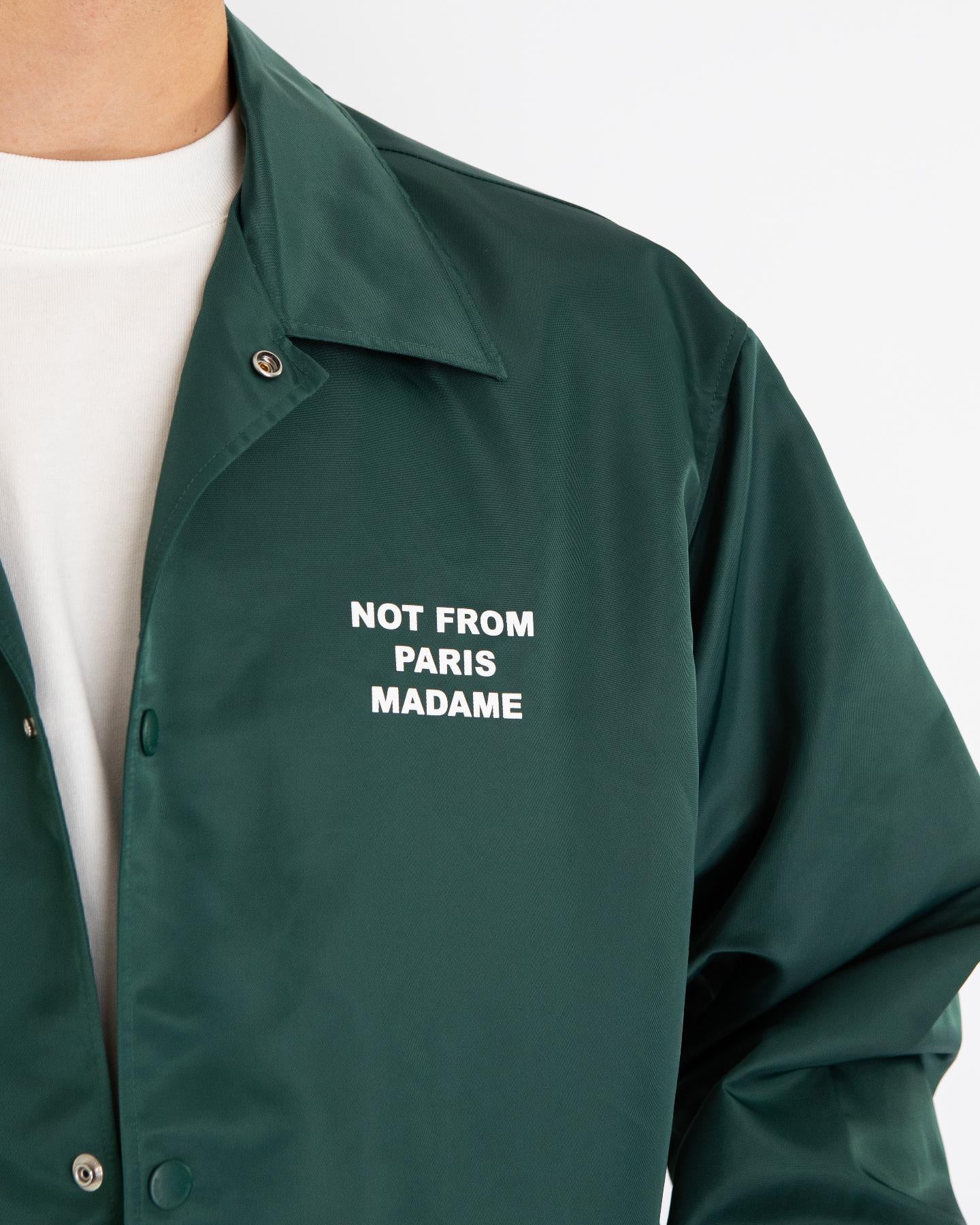 Heren Slogan Jacket Groen