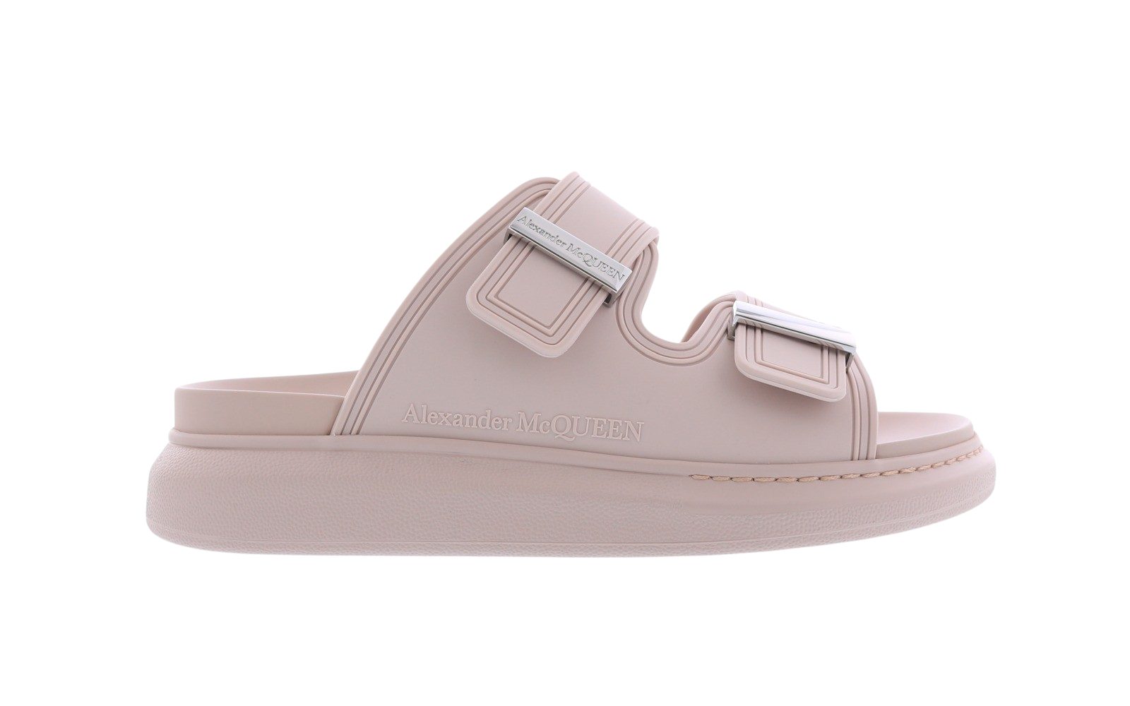 Women Hybrid slide pink/silver