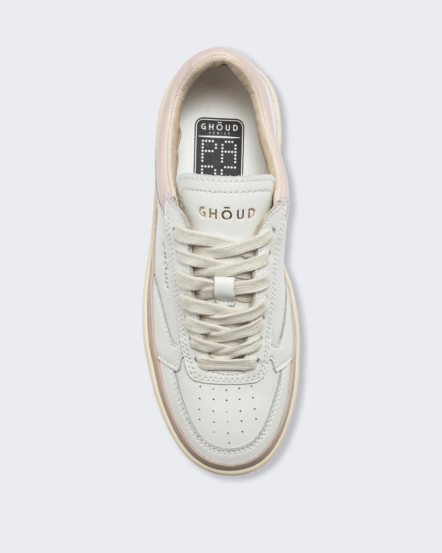 Dames Pads Sneaker Wit/Nude