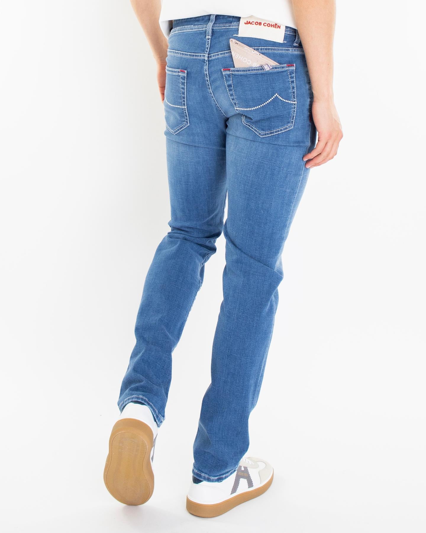Heren Super Slim Nick Medium Blauw