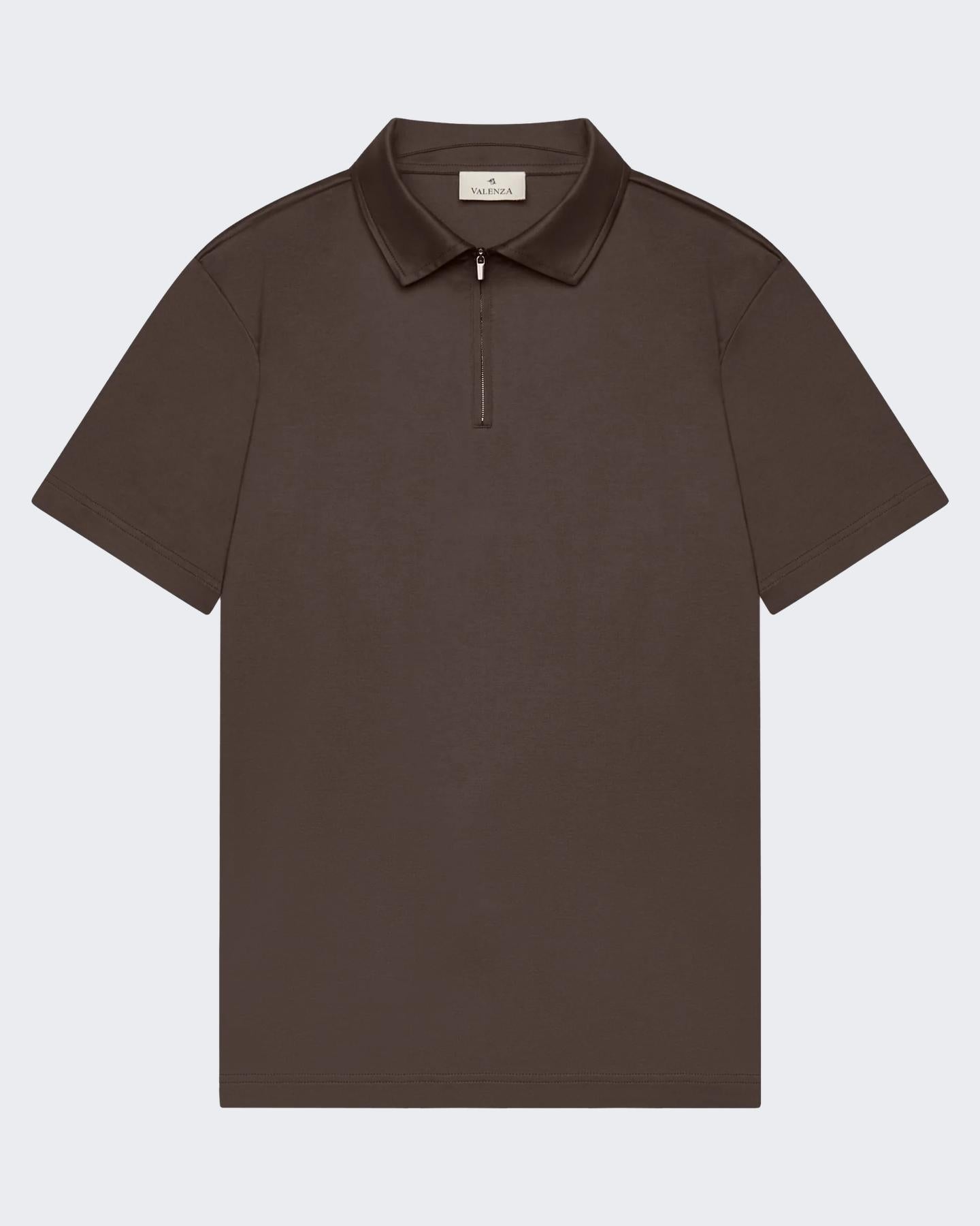 VALENZA Heren Supima Polo Zip Collar