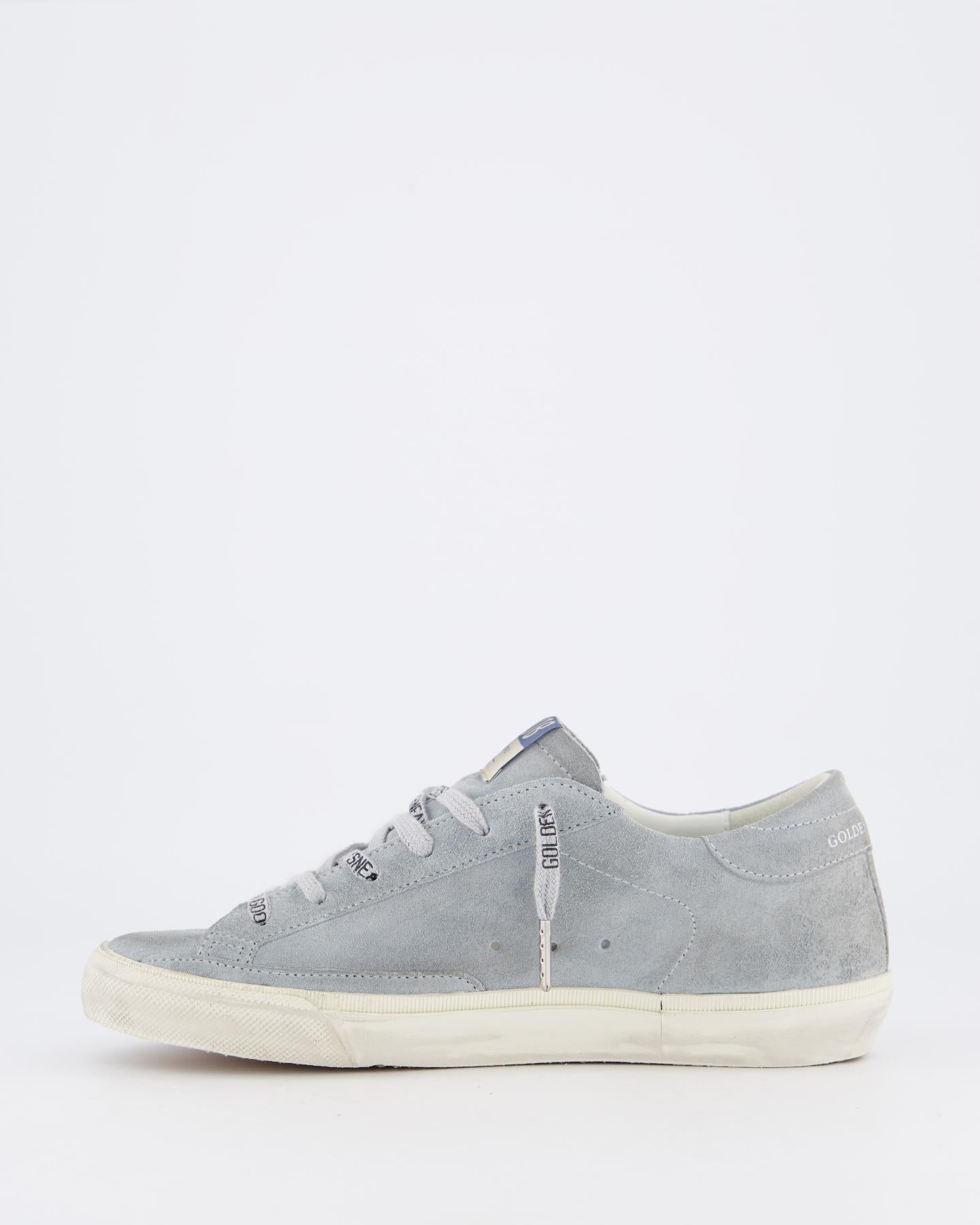 Dames Super-Star Sneaker Suede Blauw