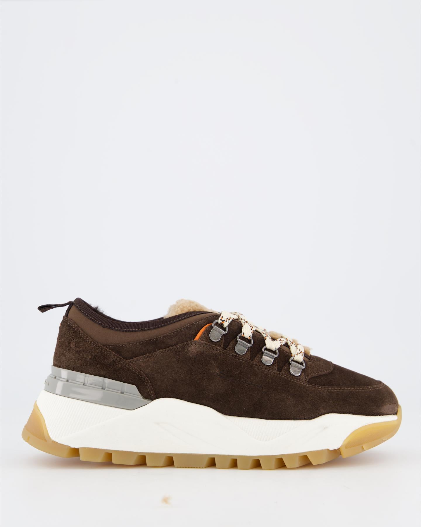 Santoni Dames Innova Trek Sneaker Bruin