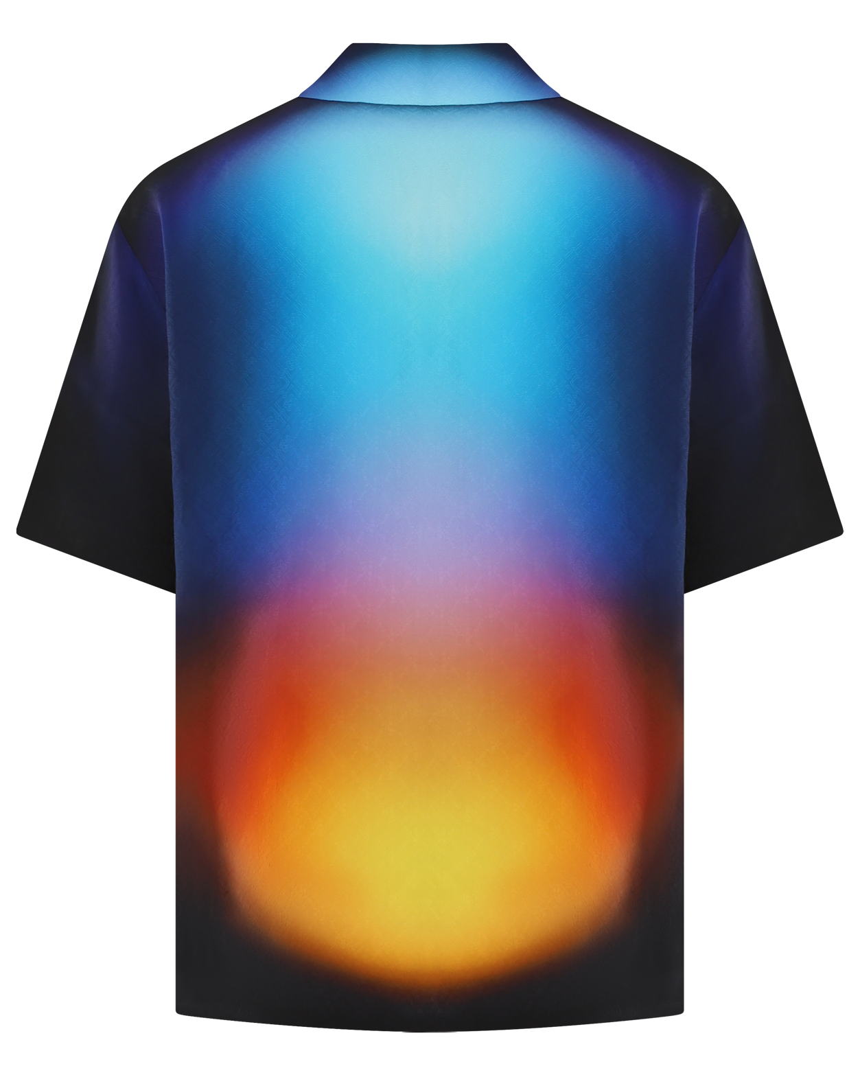 Heren Gradient Zijde Shirt Multi