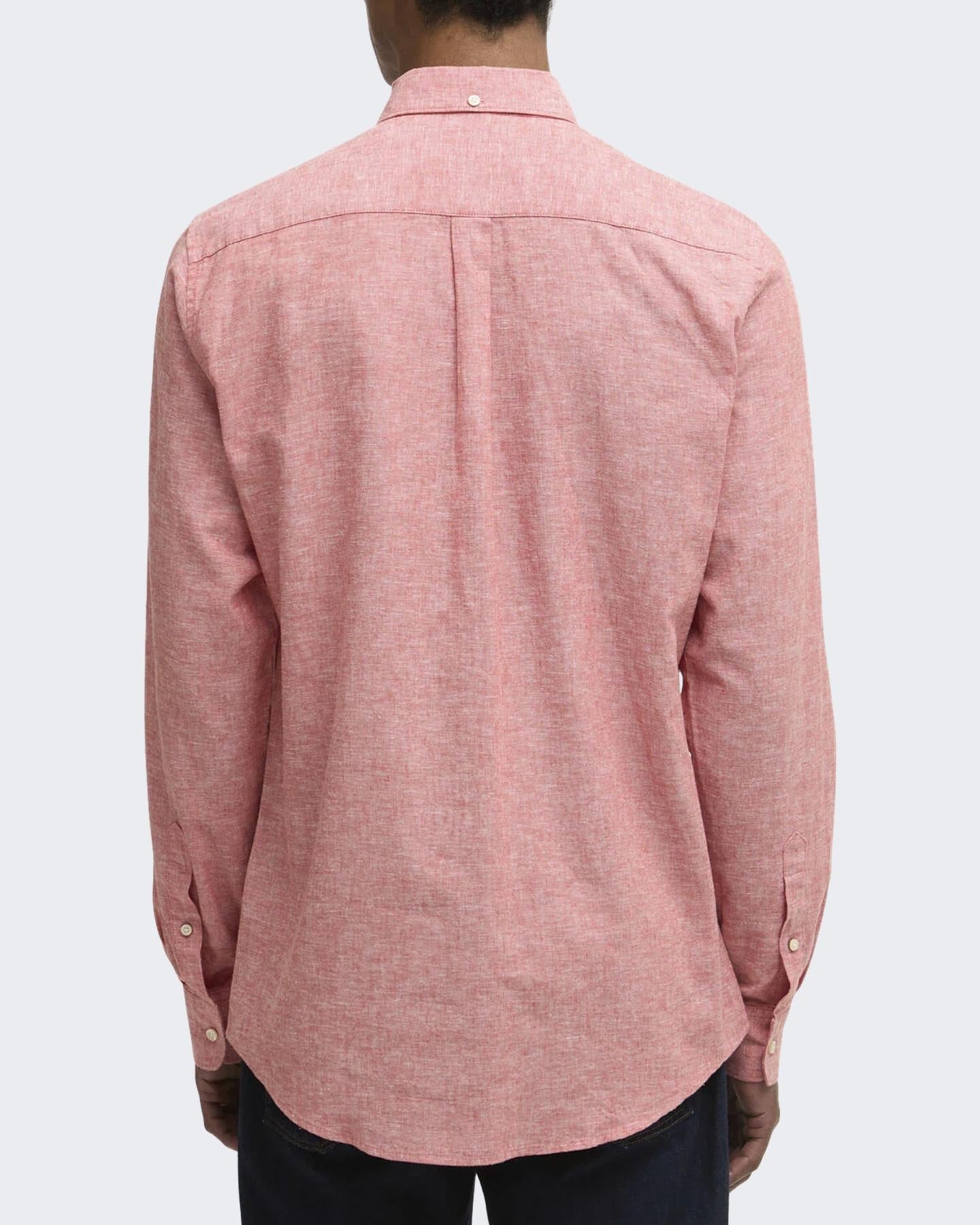 Barbour Heren Nelson Tailored Shirt Rood