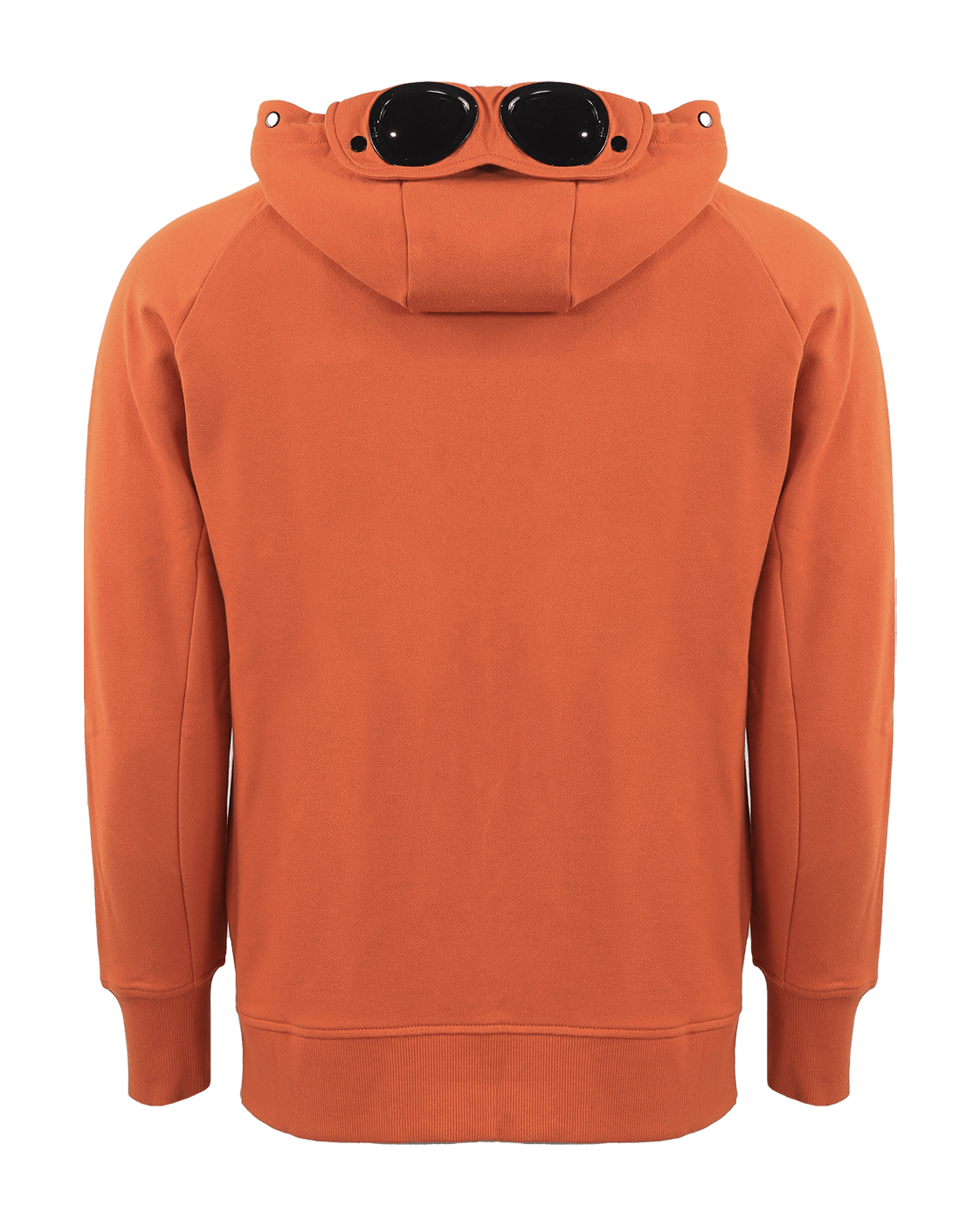 Men Zip-up goggle hoodie orange