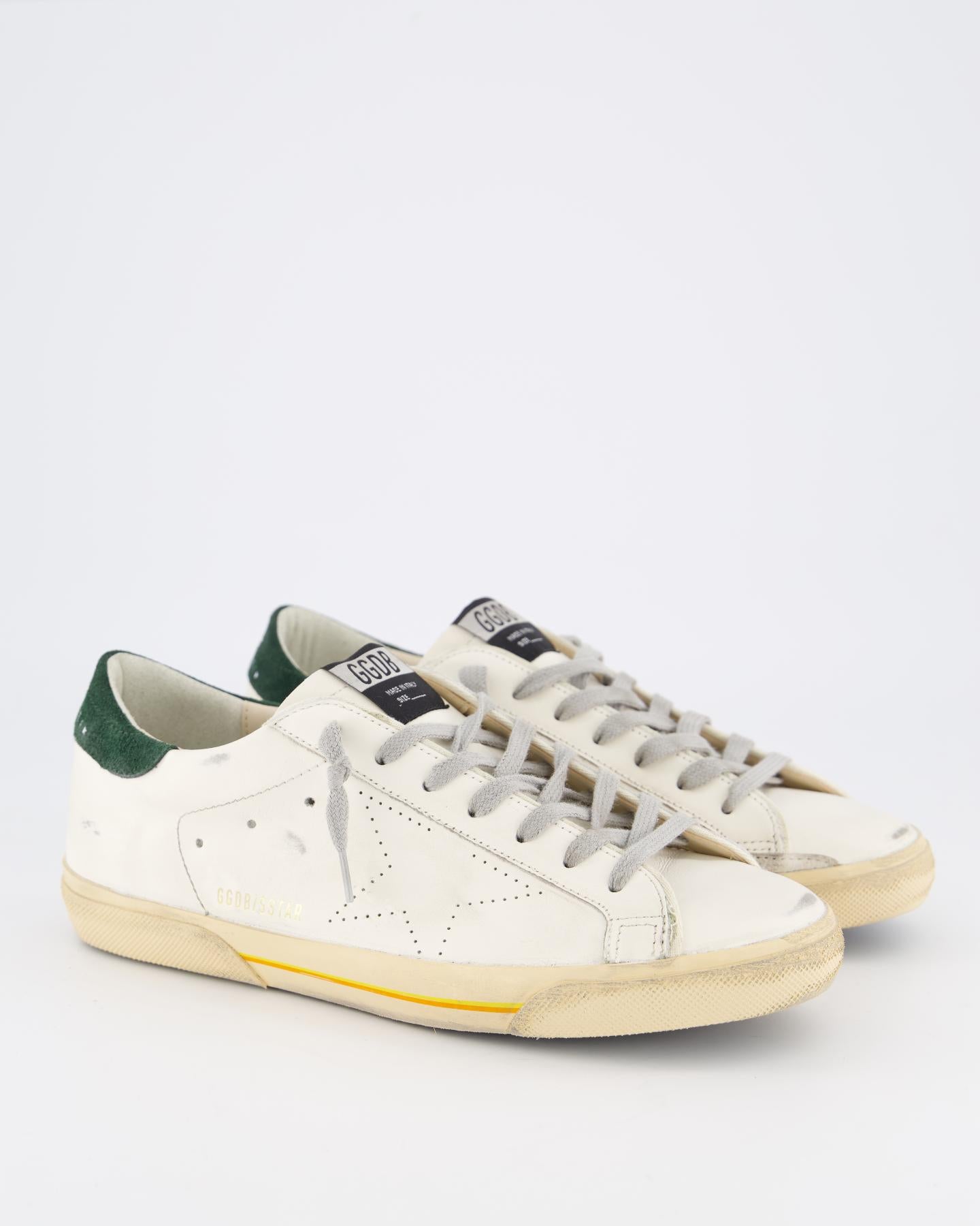 Heren Super-Star Sneaker Wit/Groen