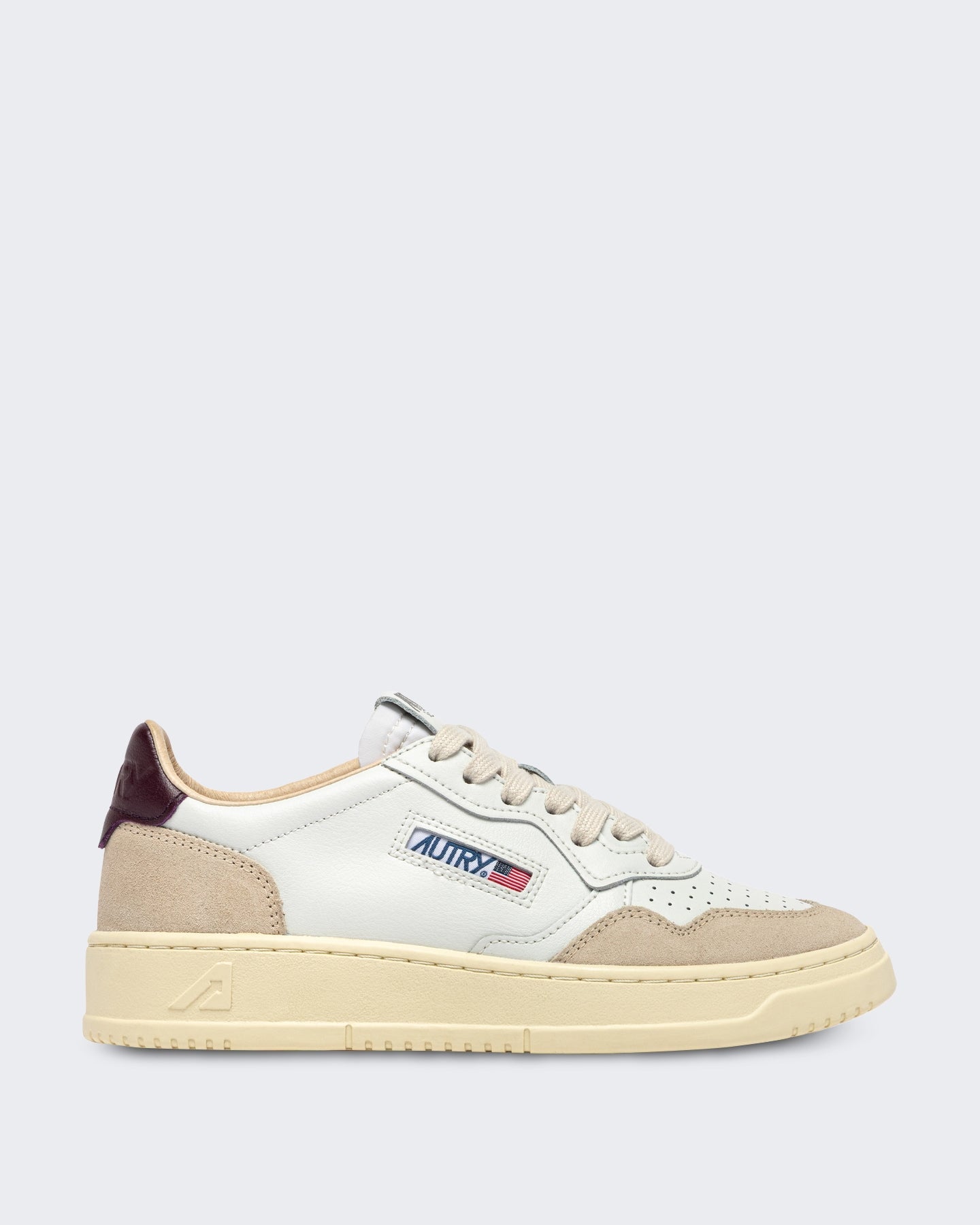 Autry Dames Medalist Low sneakers leer suede Wit - Eleganza.nl