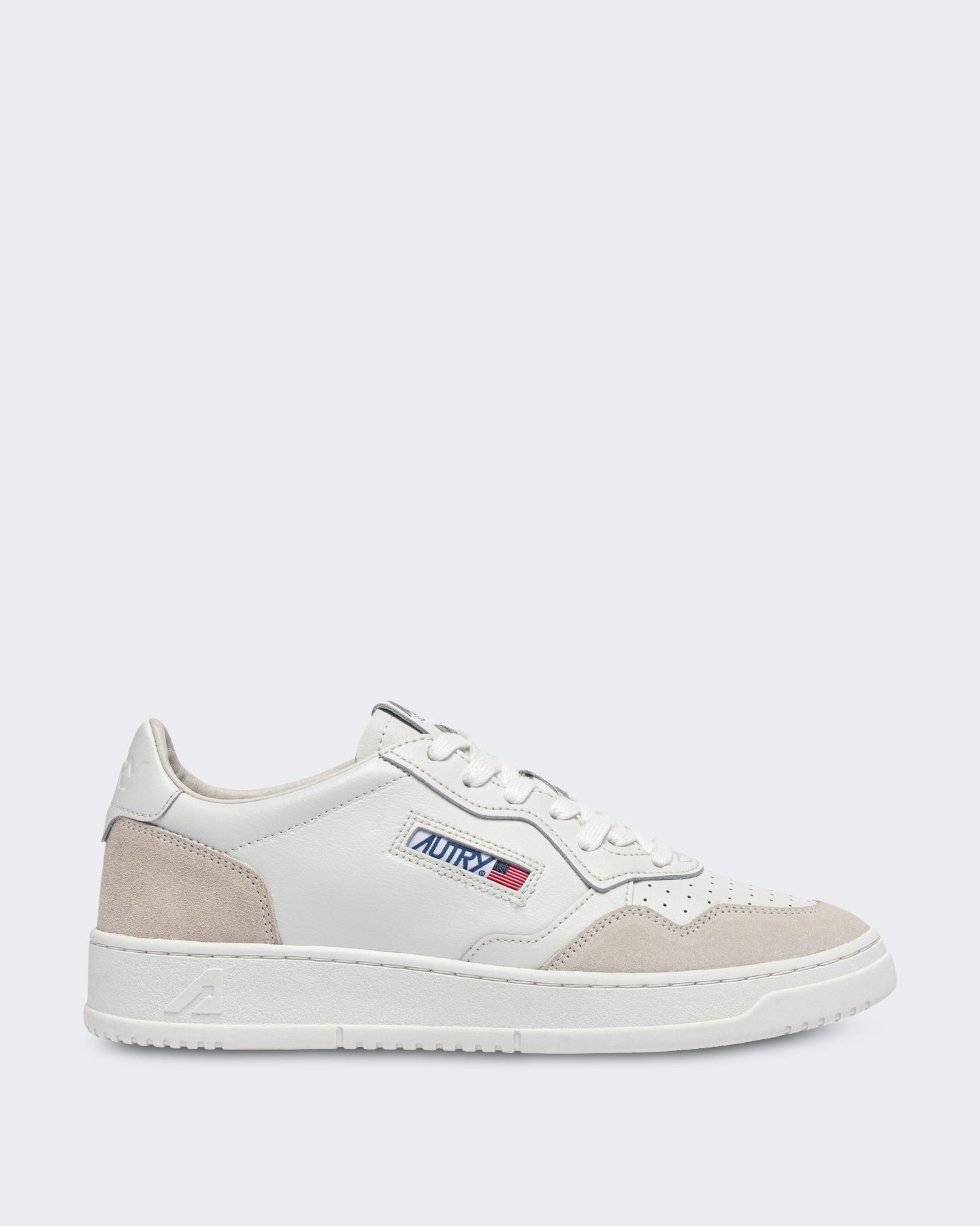 Autry Heren Aulm-Ls30-Medalist Low Man Leat/Suede Totalwht Wit - Eleganza.nl