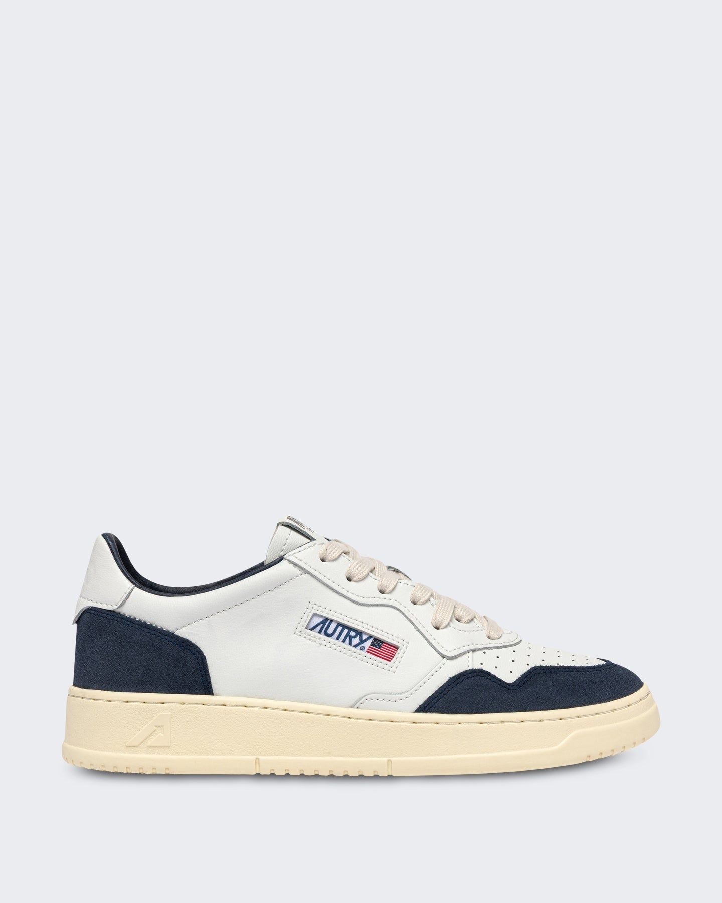 Autry Heren Medalist Low sneaker wit denim - Eleganza.nl