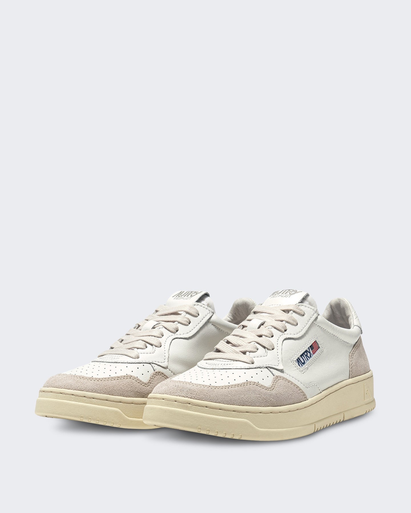 Autry Heren Medalist Low sneakers leer suède Wit - Eleganza.nl