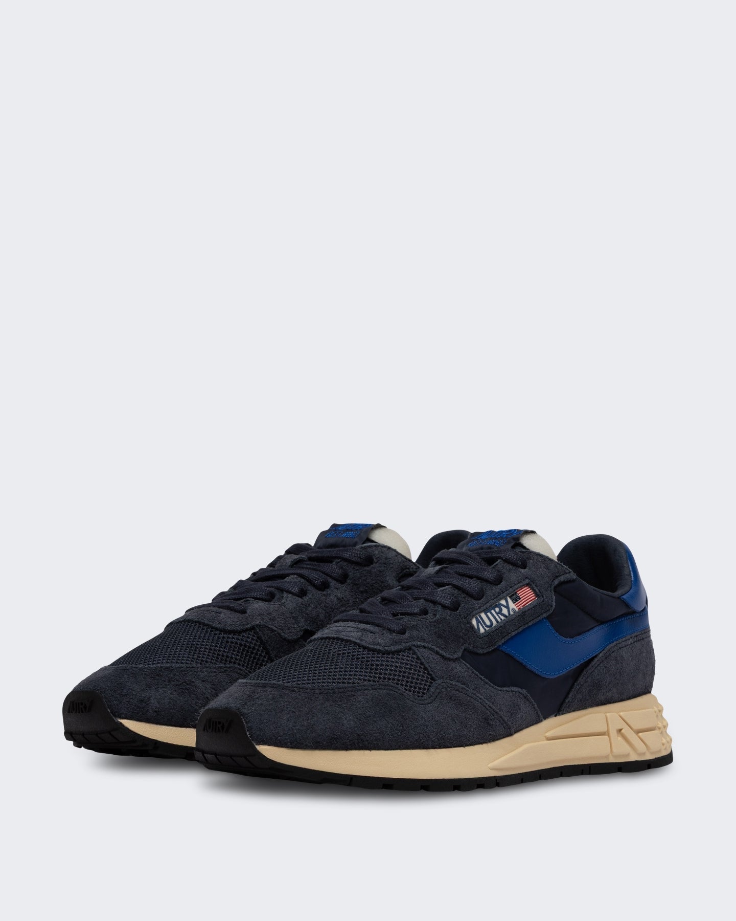 Autry Heren Reelwind Low sneaker van suède Blauw - Eleganza.nl