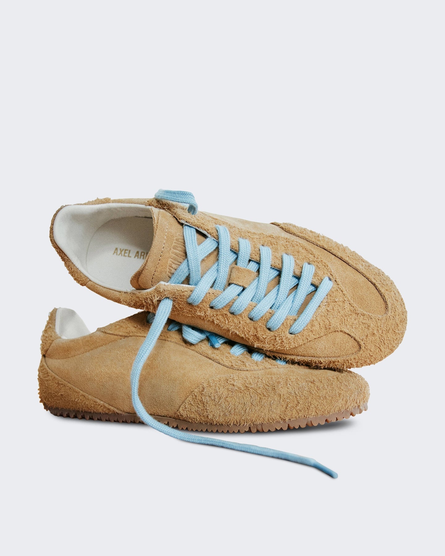 Axel Arigato Dames Daze Runner sneaker Beige met blauwe veters - Eleganza.nl