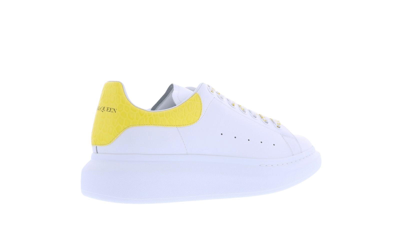 Men Oversized sneaker white/yellow