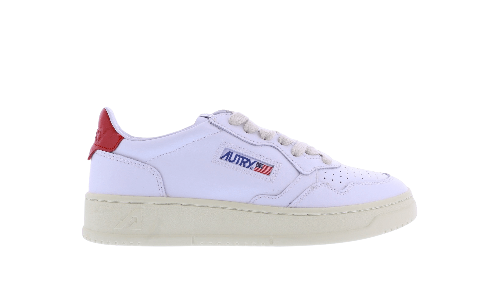 Women Autry 01 Low White/Red