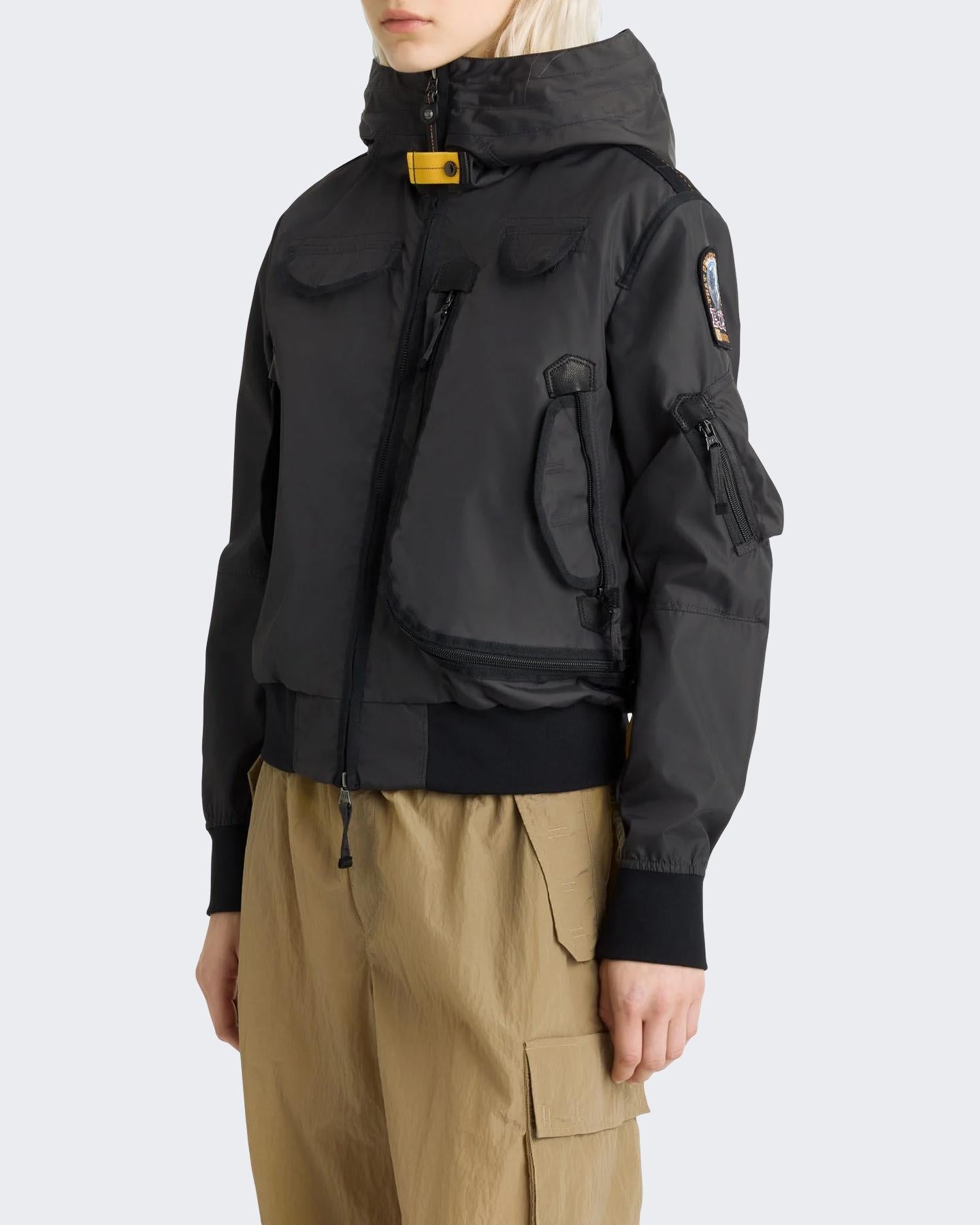 Dames Gobi Hooded Bomber Zwart