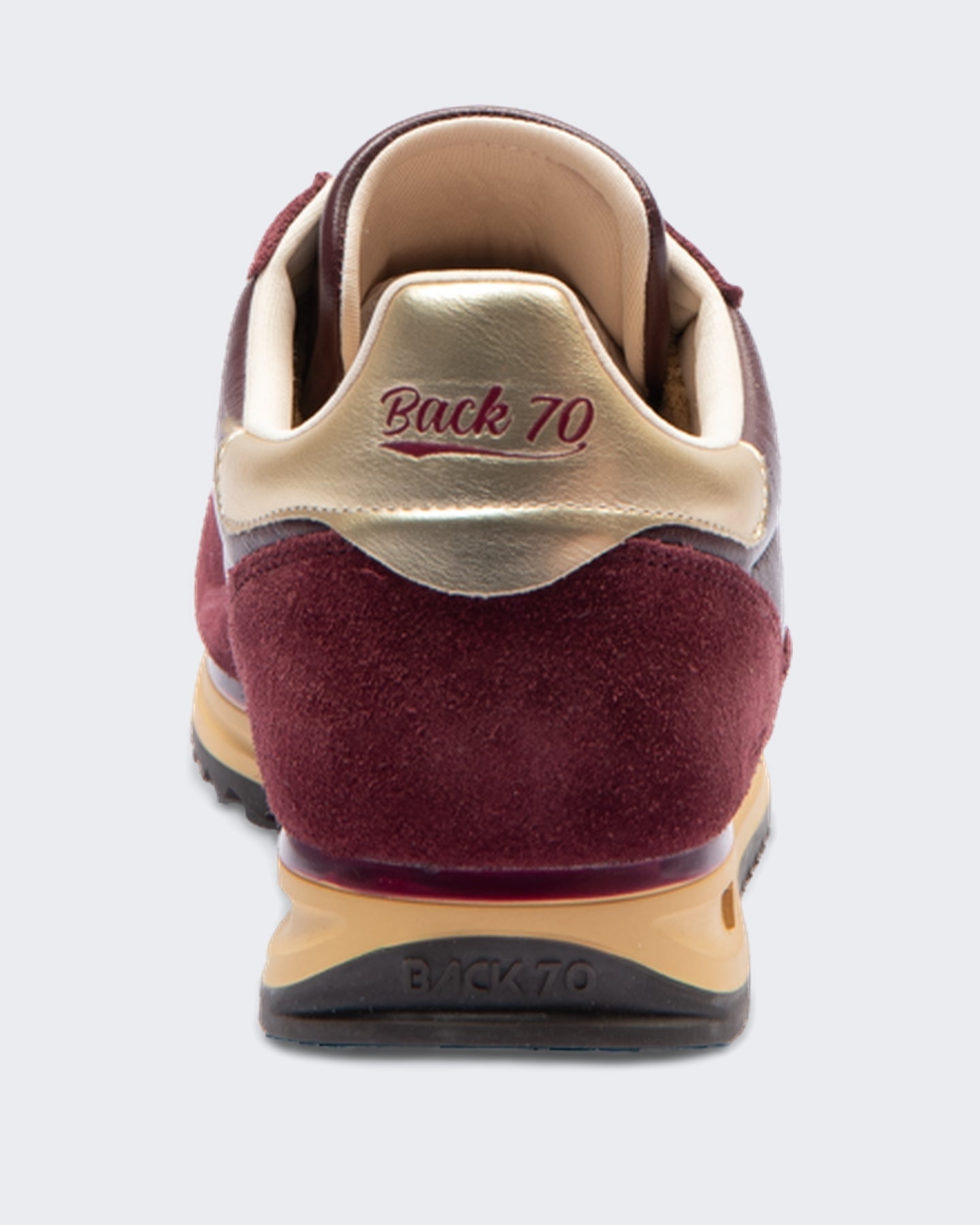 Back 70 Dames Jogger sneaker met nappa leer Metallic Goud - Eleganza.nl