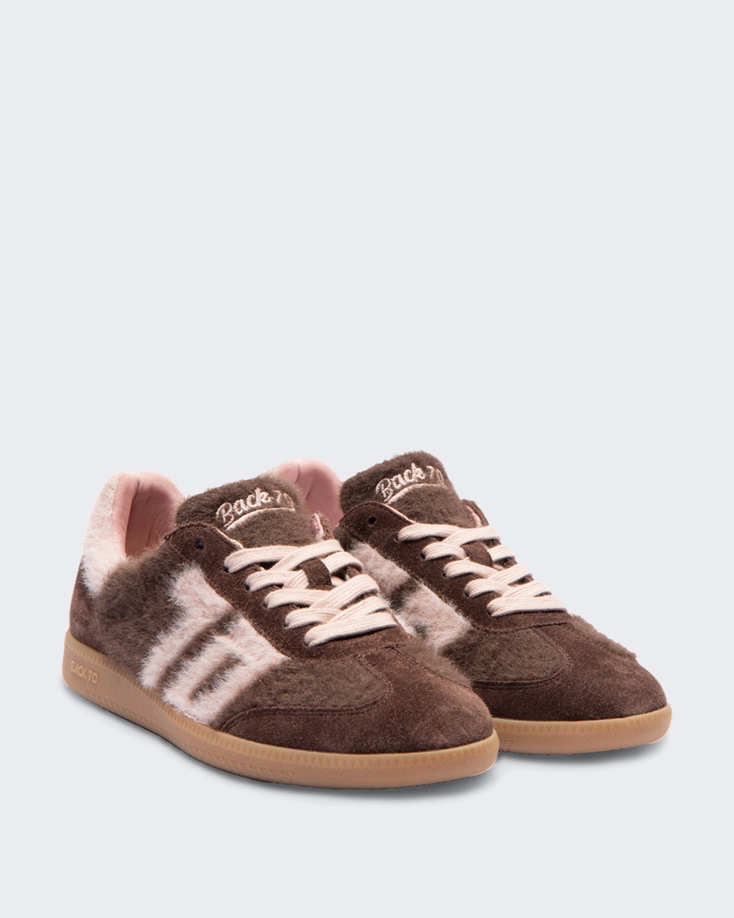 Back 70 Dames Mohair sneaker met textuur Roze - Eleganza.nl
