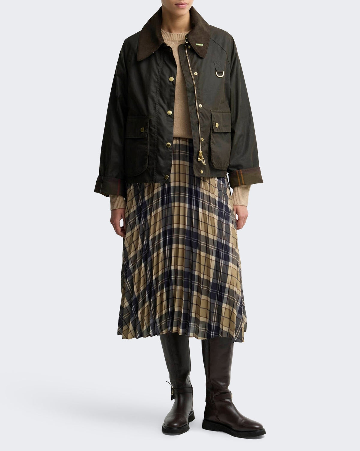 Barbour Dames Modern Spey waxjas Groen - Eleganza.nl