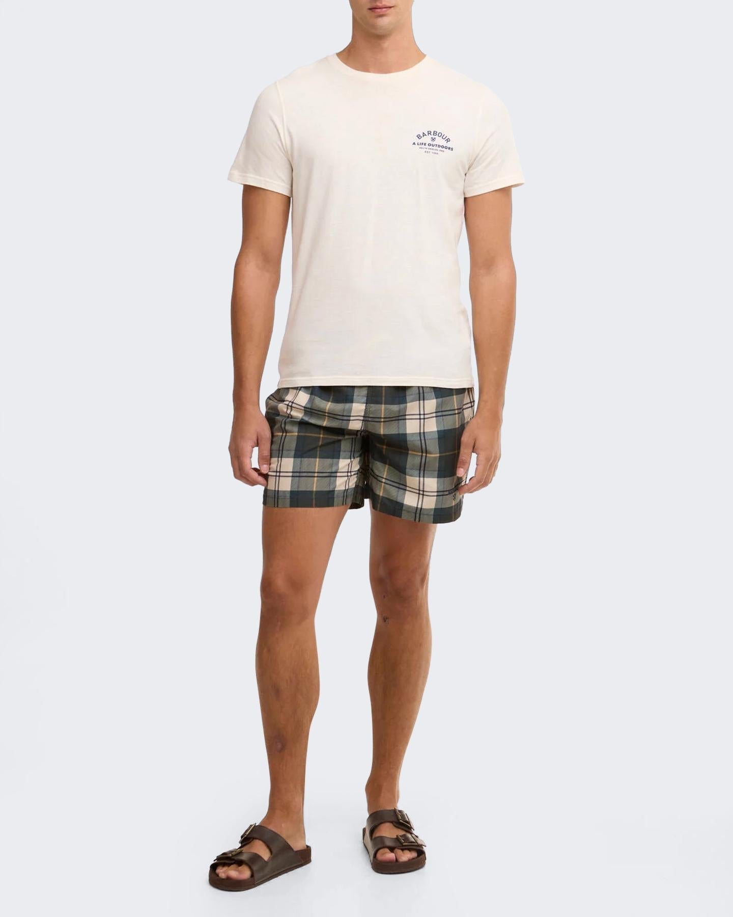 Barbour Heren Staple Tartan Swim Short - Eleganza.nl