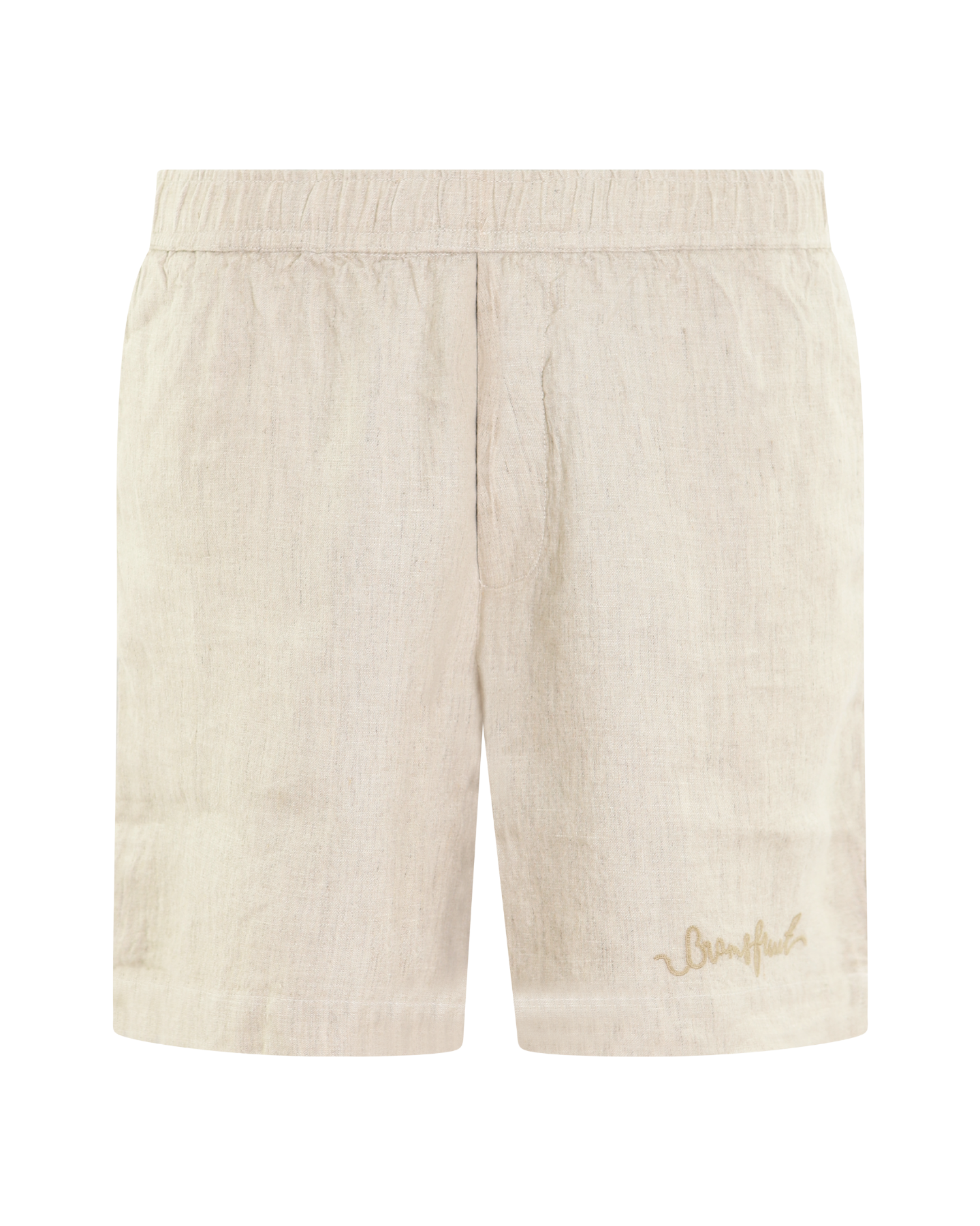 Heren Garden Hose Linen Short Beige