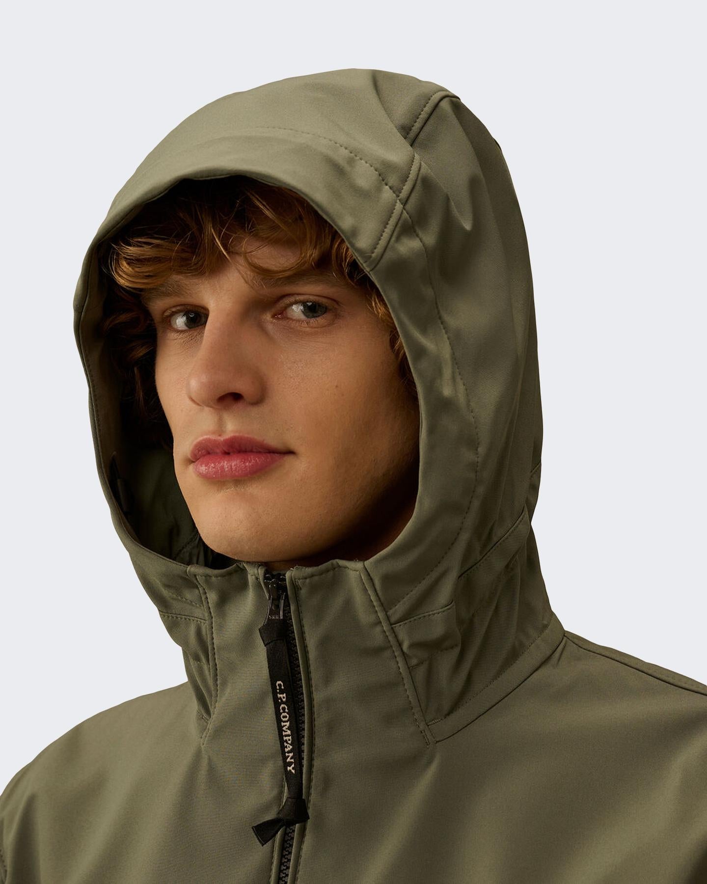Heren Hooded Lens Jacket Groen
