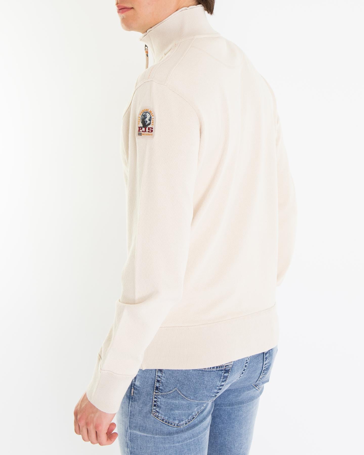 Heren Lenard Half Zip Beige
