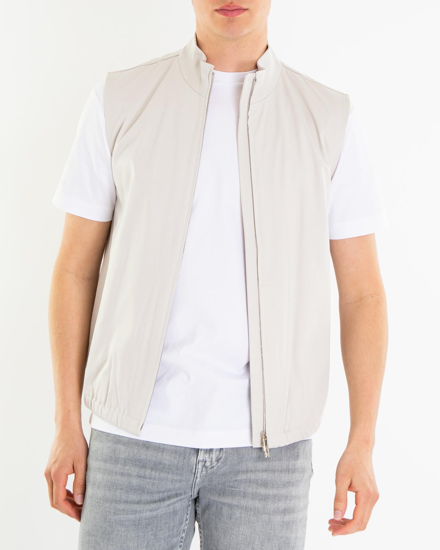 Heren Supima Bodywarmer Grijs