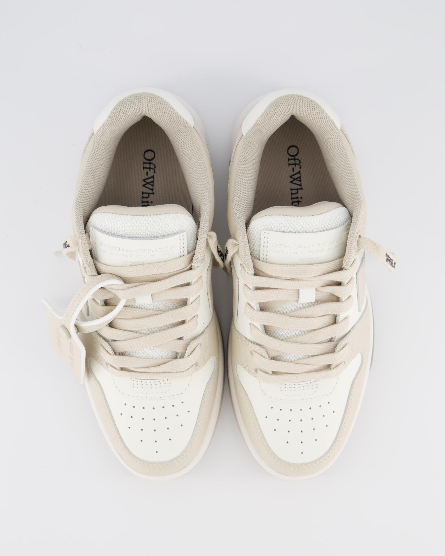 OFF WHITE Dames Out Of Office Sneaker Wit/Beig – foto 3