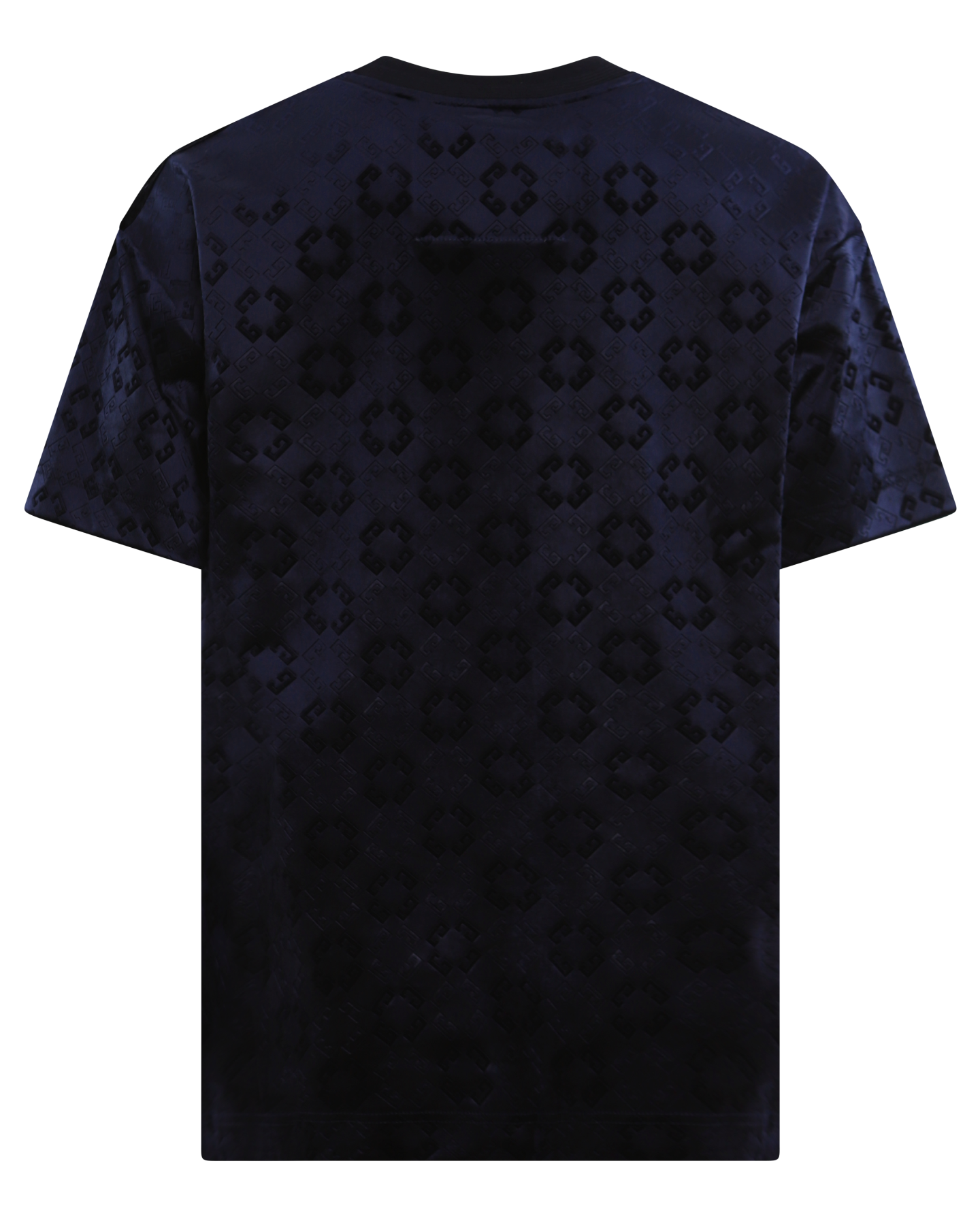 Heren Monogram Velvet Shirt Blauw