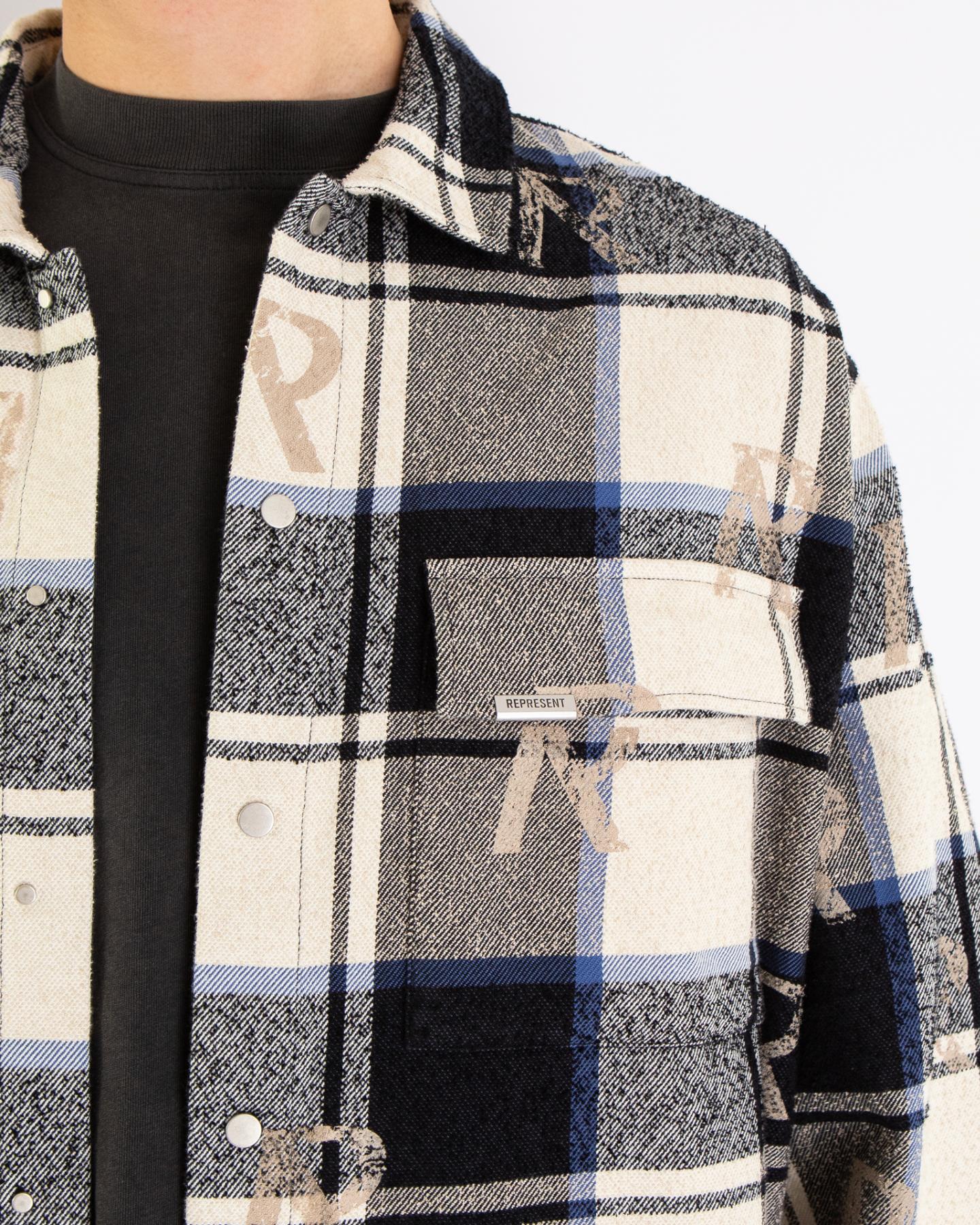 Men All about Initial Flannel Shirt