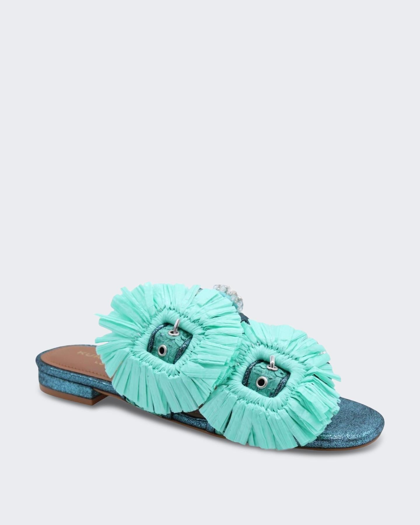 Dames Raffia Buckle