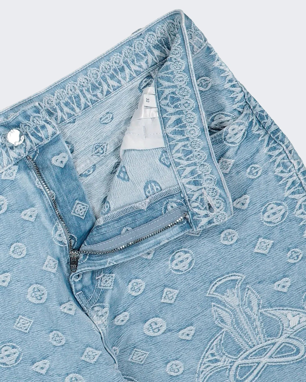 Casablanca Heren Carpet Jacquard Baggy Denim Jeans Blauw - Eleganza.nl