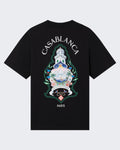 Men's Casablanca Classic T-Shirt Hotel Emblem Black — huidige kleur