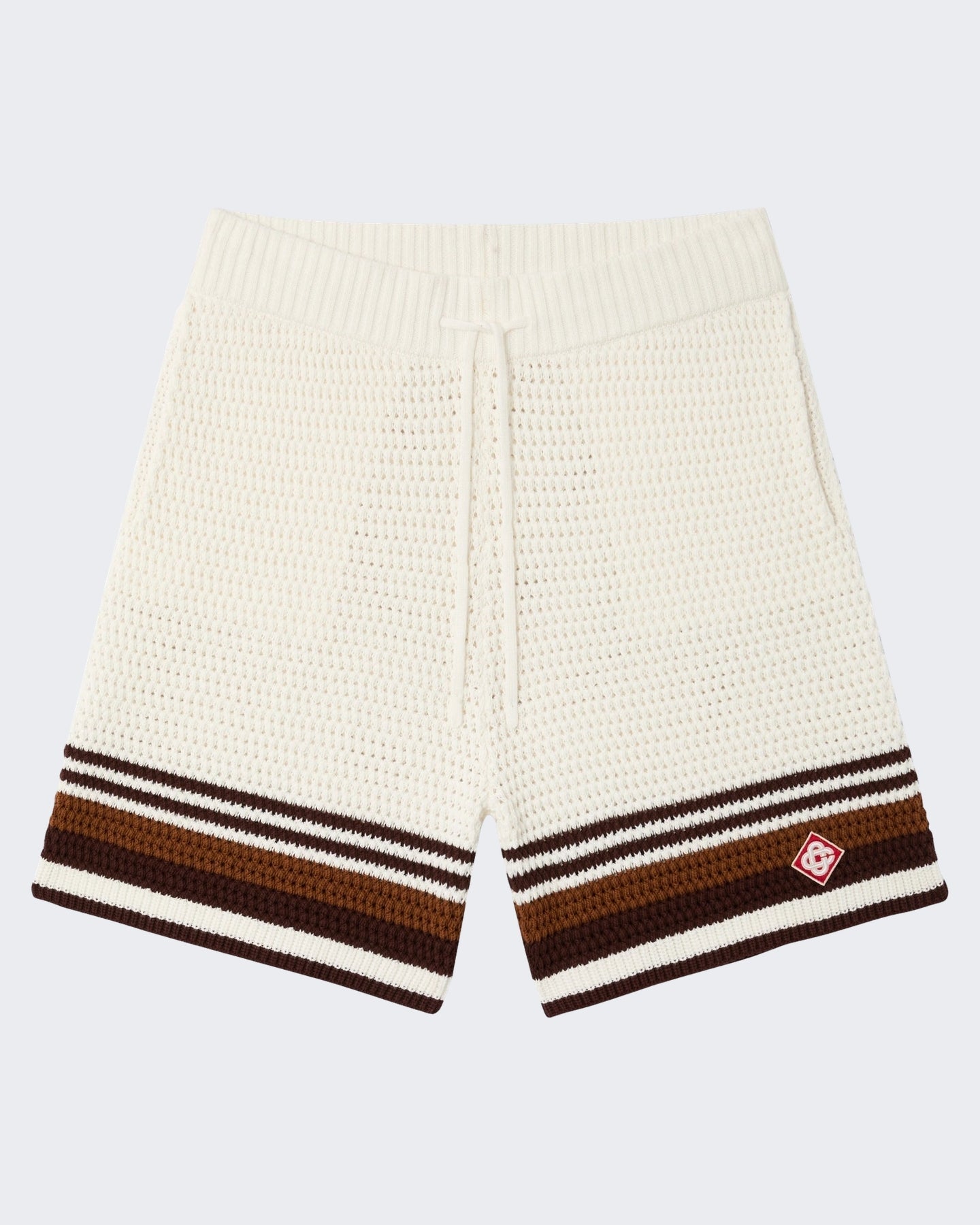 Casablanca Heren Crochet Shorts Wit - Eleganza.nl