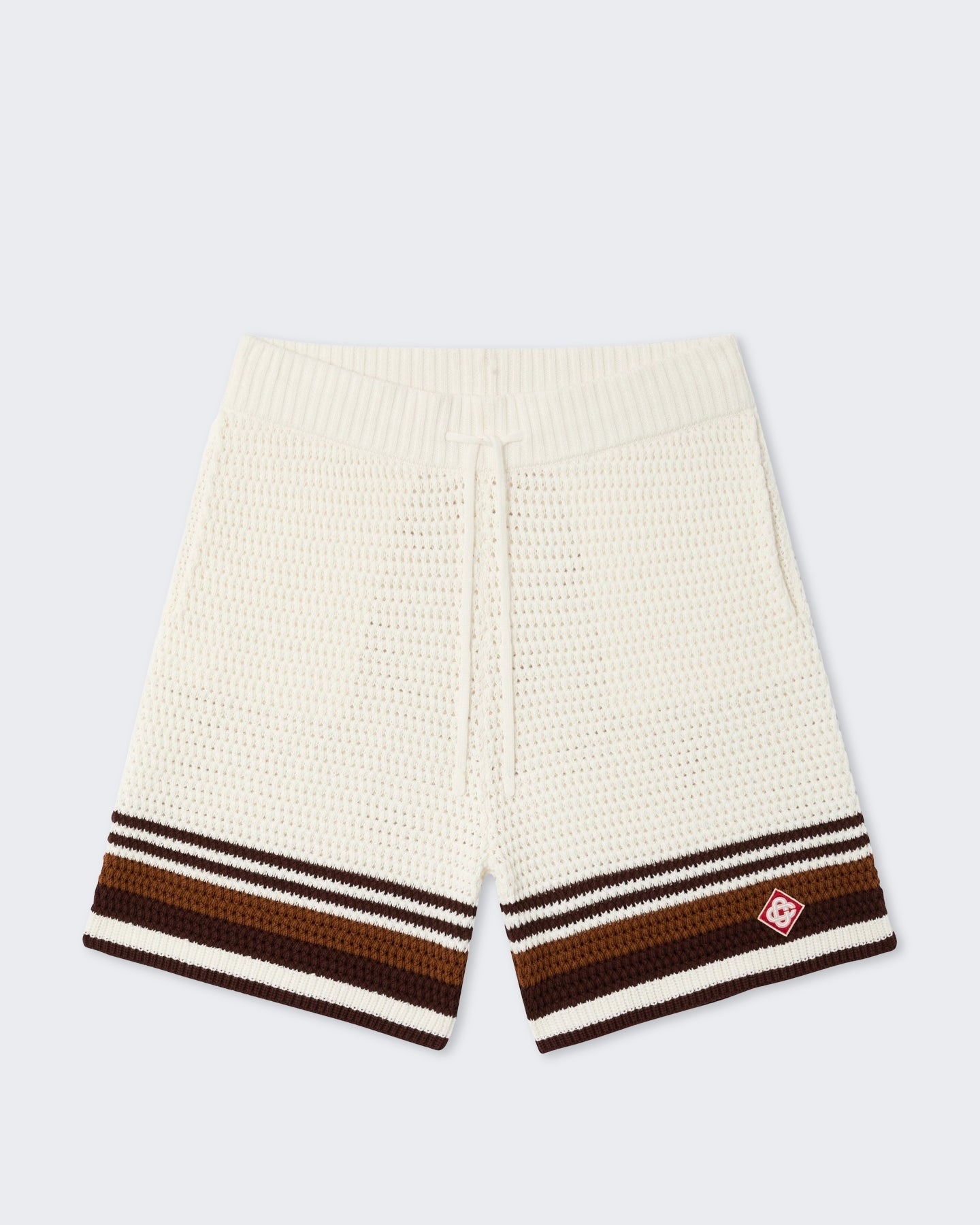 Casablanca Heren Crochet Shorts Wit - Eleganza.nl